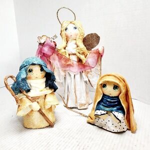 Paper MACHE’ ORIGINALS Lakewood Ohio Set/3 Nativity Sculptures HTF Rare Christma